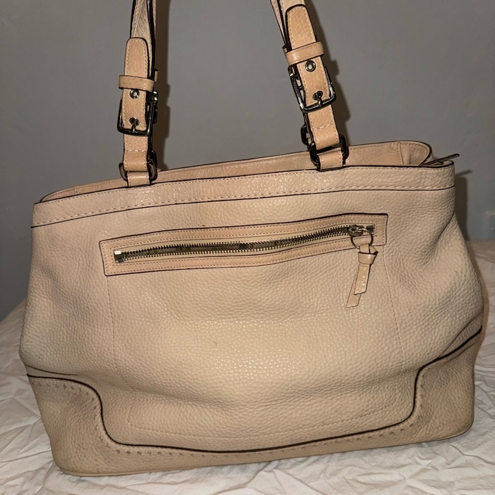 Authentic Coach beige bag